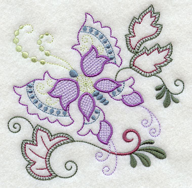 Vintage Jacobean Butterfly 1