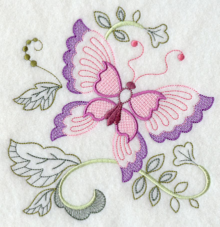 Vintage Jacobean Butterfly 2