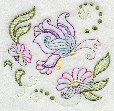 Vintage Jacobean Butterfly 3