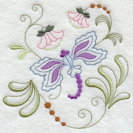 Vintage Jacobean Dragonfly 1