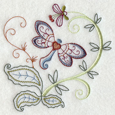 Vintage Jacobean Dragonfly 2