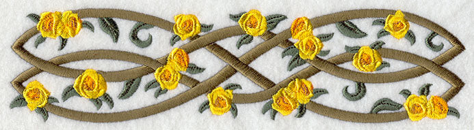 Celtic Roses Thin Border