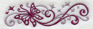 Fluttering Filigree Border