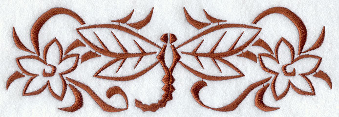 Woodcut Dragonfly Border