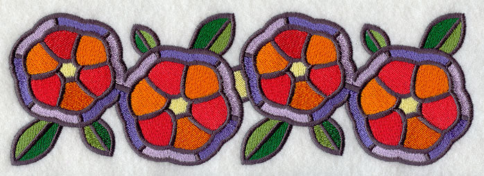 Striking Stained Glass Border