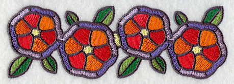 Striking Stained Glass Border