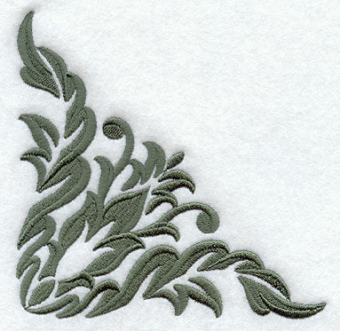 Dainty Floral Damask Corner