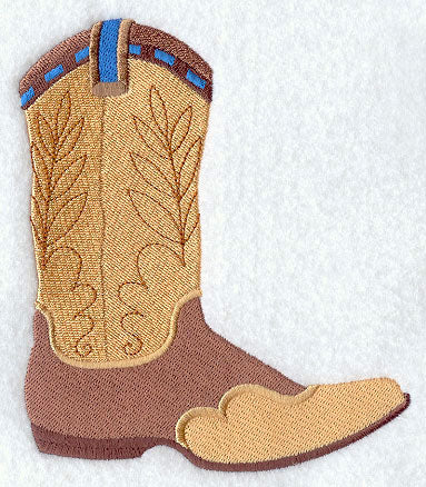 Leather Tooled Cowboy Boot