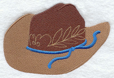 Leather Tooled Cowboy Hat