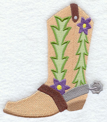 Cactus Flower Cowboy Boot