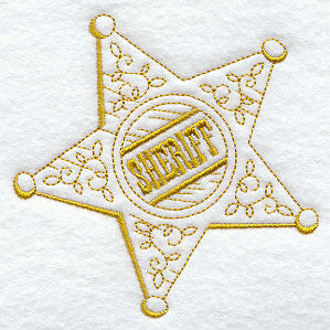 Old West Quick-Stitch Sheriff's Badge