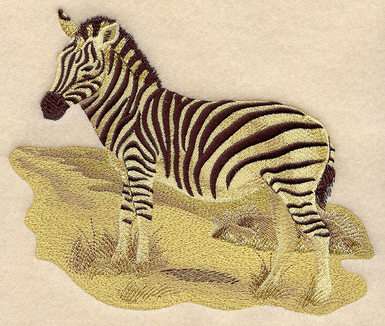 Sepia Safari Zebra
