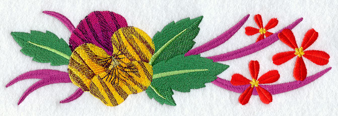 Tiger Pansy Border