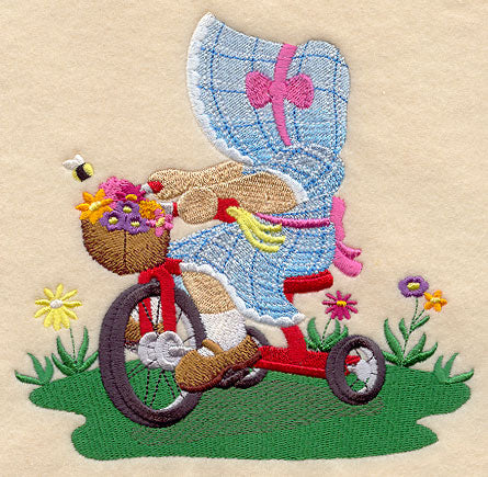 Sunbonnet Sue on Tricycle