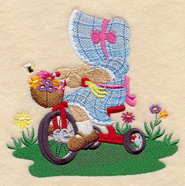 Sunbonnet Sue on Tricycle
