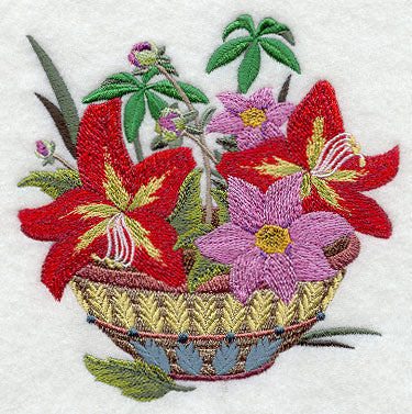 Guatemalan Flower Basket