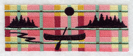 Northwoods Plaid Canoe Border