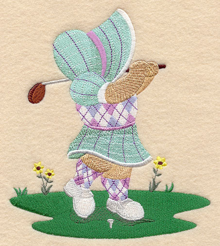 Golfing Sunbonnet Sue