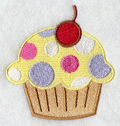 Polka Dot Cupcake