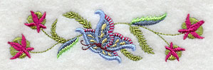 Jacobean Floral Border