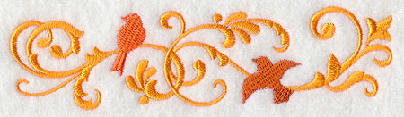 Filigree Birds Border