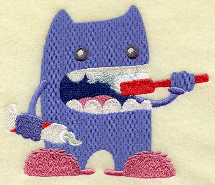 Bath Monster Brushing Teeth