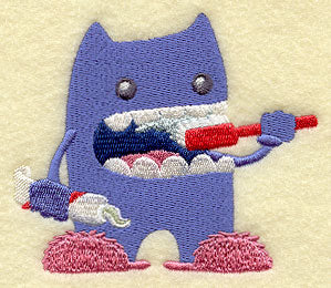 Bath Monster Brushing Teeth