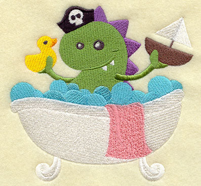 Bath Monster Playing Pirate