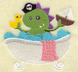 Bath Monster Playing Pirate