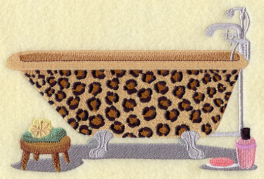Leopard Print Bathtub