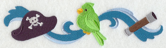 Playful Pirate Border
