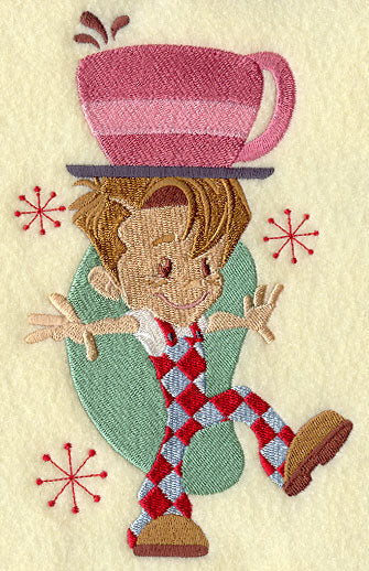 Diner Boy with Coffee Cup