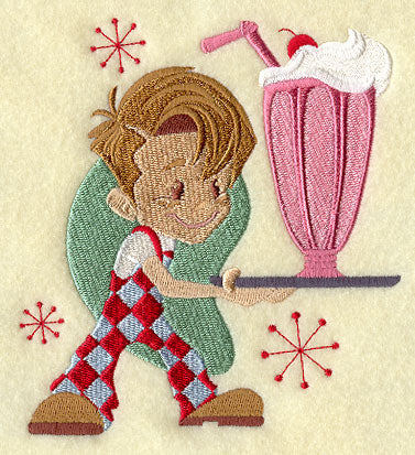 Diner Boy with Milkshake