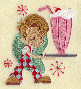 Diner Boy with Milkshake