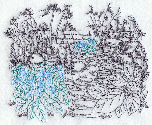 Garden Etching - Bluebells