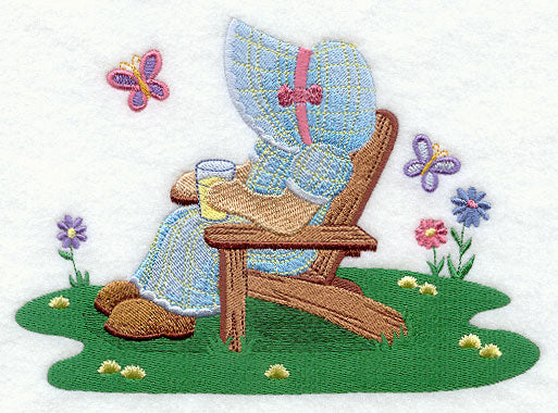 Sunbonnet Sue in Adirondack Chair