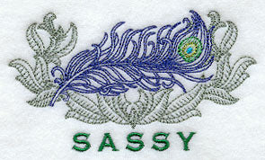 Sassy Peacock Feather