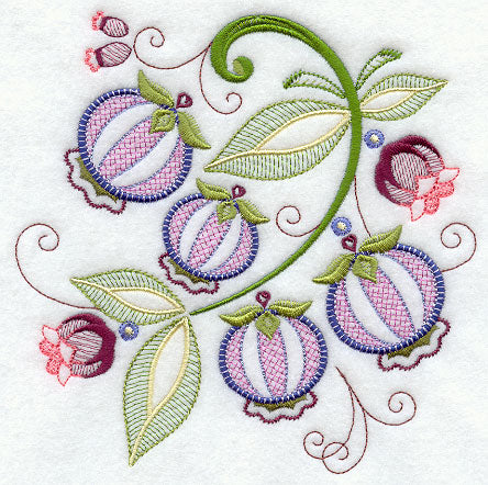 Vintage Jacobean Blueberries