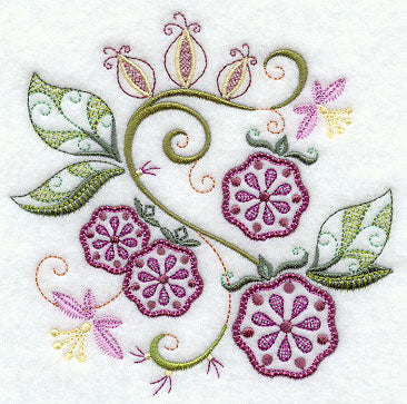 Vintage Jacobean Raspberries