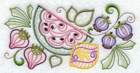 Vintage Jacobean Fruit Border