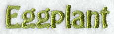 Eggplant Text