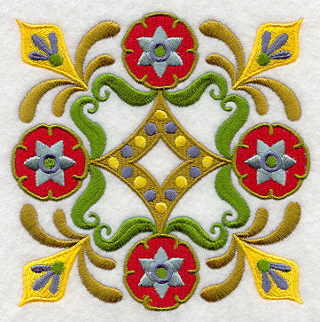 Stylin' Suzani Floral Square 2