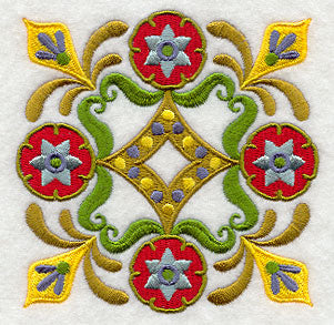 Stylin' Suzani Floral Square 2