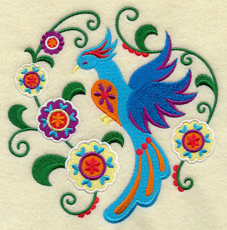 Stylin' Suzani Bird Circle 2