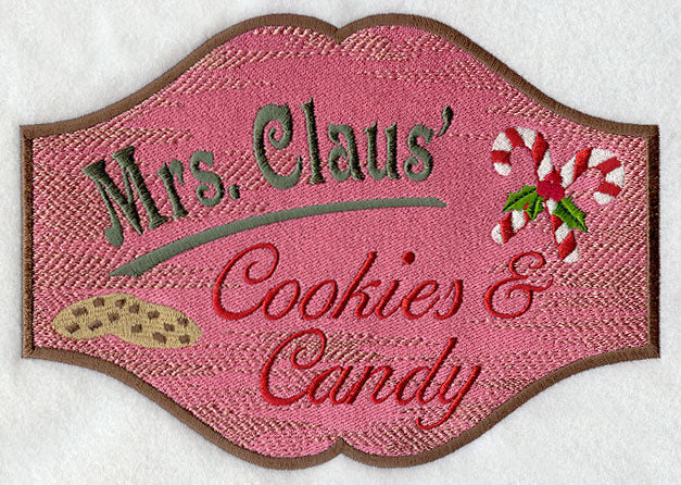 Mrs. Claus' Cookies and Candy Sign