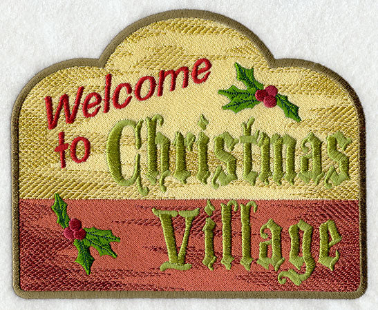 Welcome to Christmas Village Sign