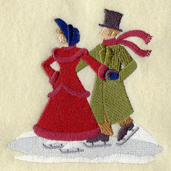 Christmas Village Skaters