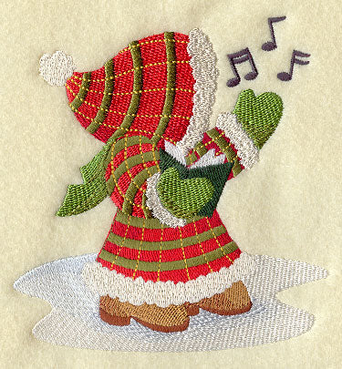 Christmas Caroling Sunbonnet Sue