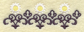 Daisy and Wrought Iron Border