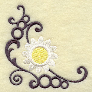 Daisy and Wrought Iron Corner